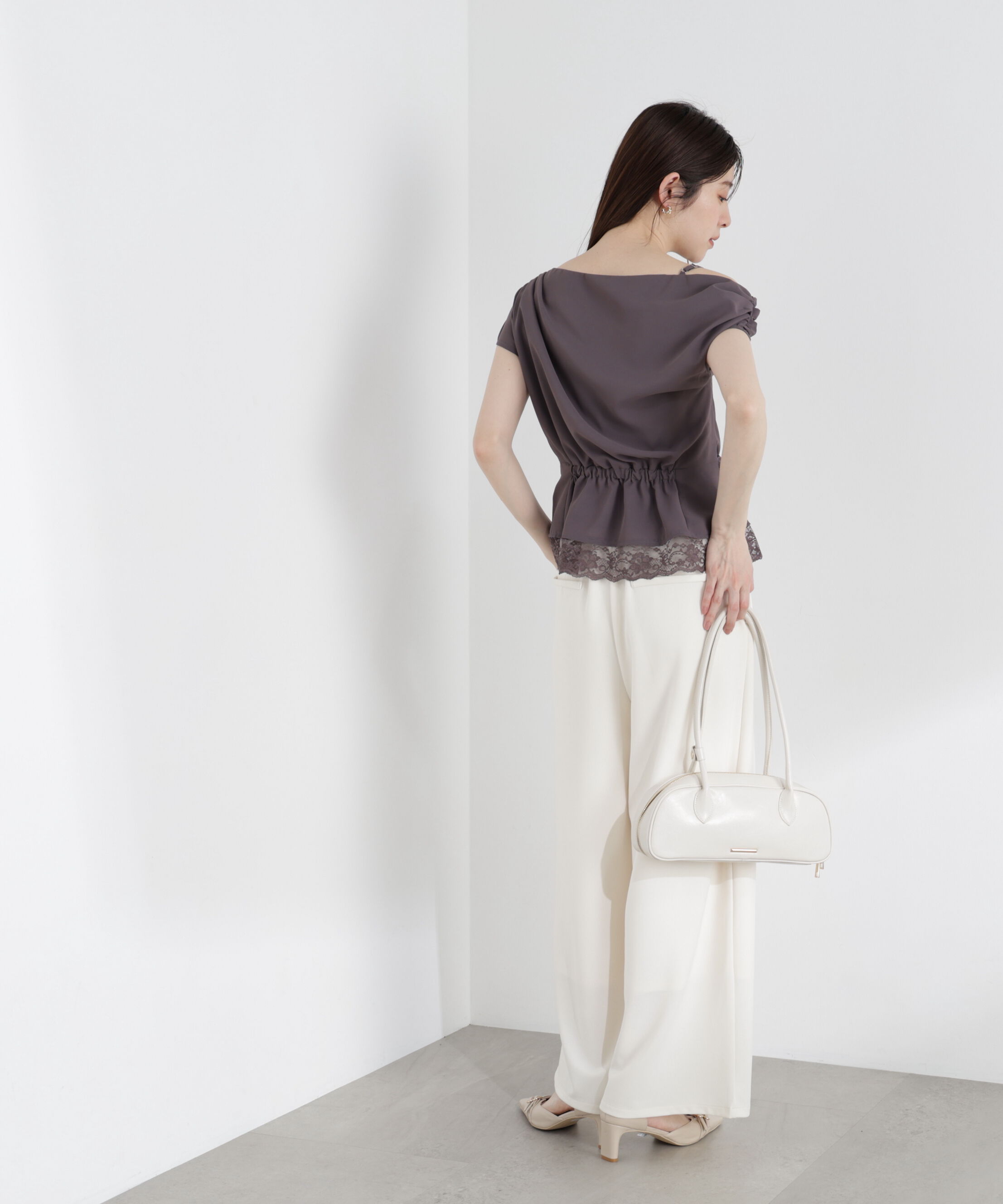 PROPORTION BODY DRESSING「〈a/mie〉カットジョーゼットイージーパンツ」|その他|