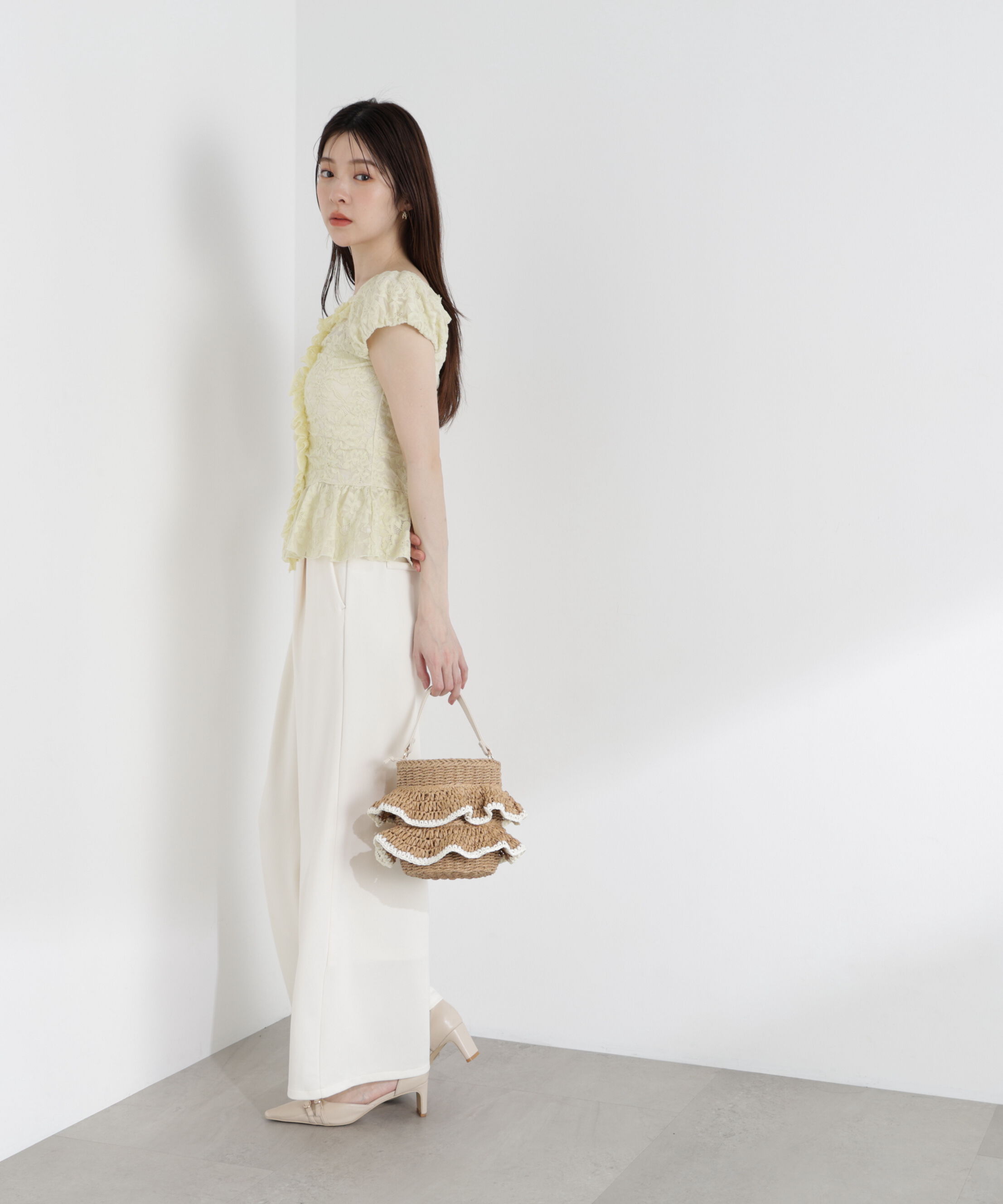PROPORTION BODY DRESSING「〈a/mie〉カットジョーゼットイージーパンツ」|その他|
