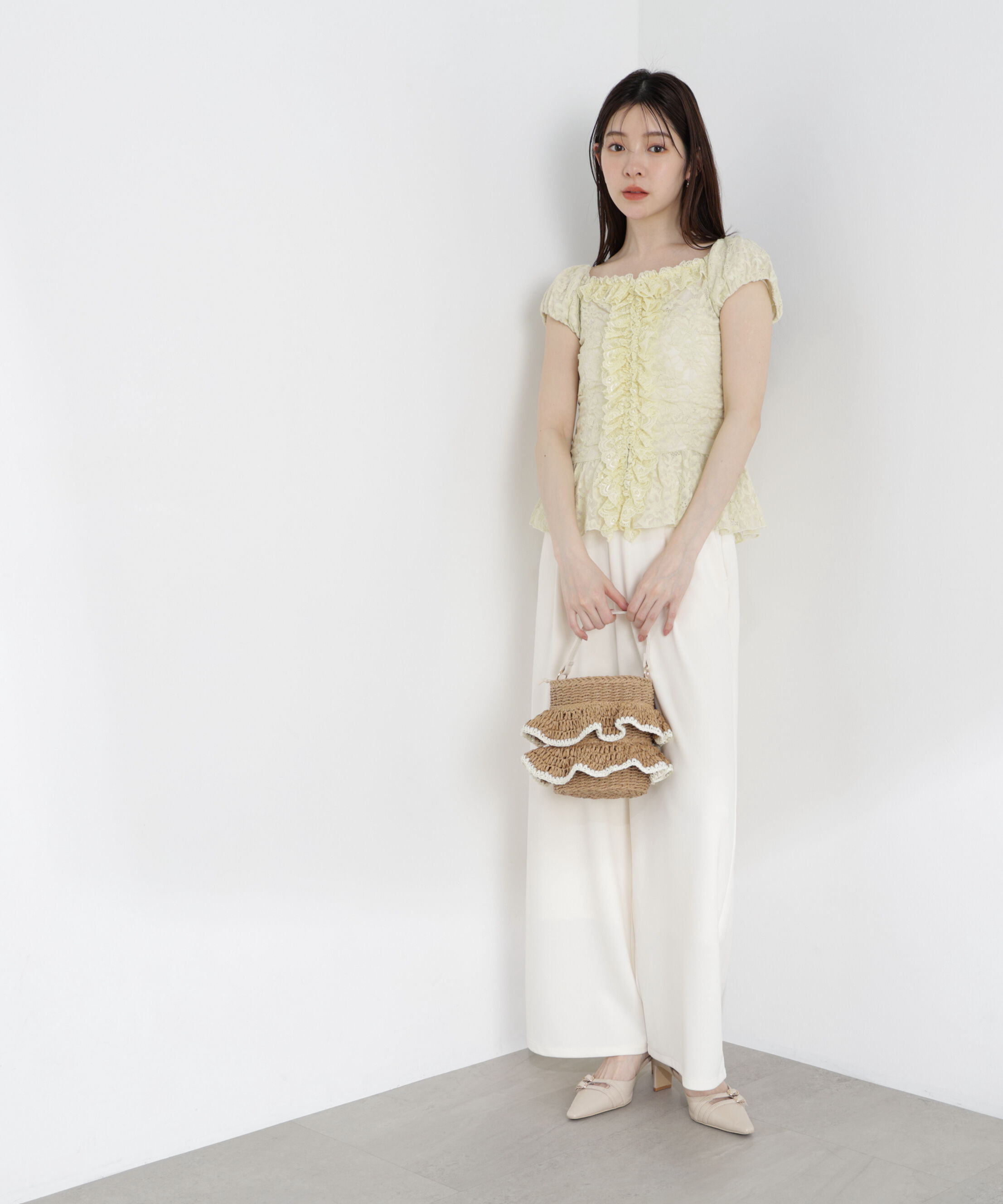 PROPORTION BODY DRESSING「〈a/mie〉カットジョーゼットイージーパンツ」|その他|