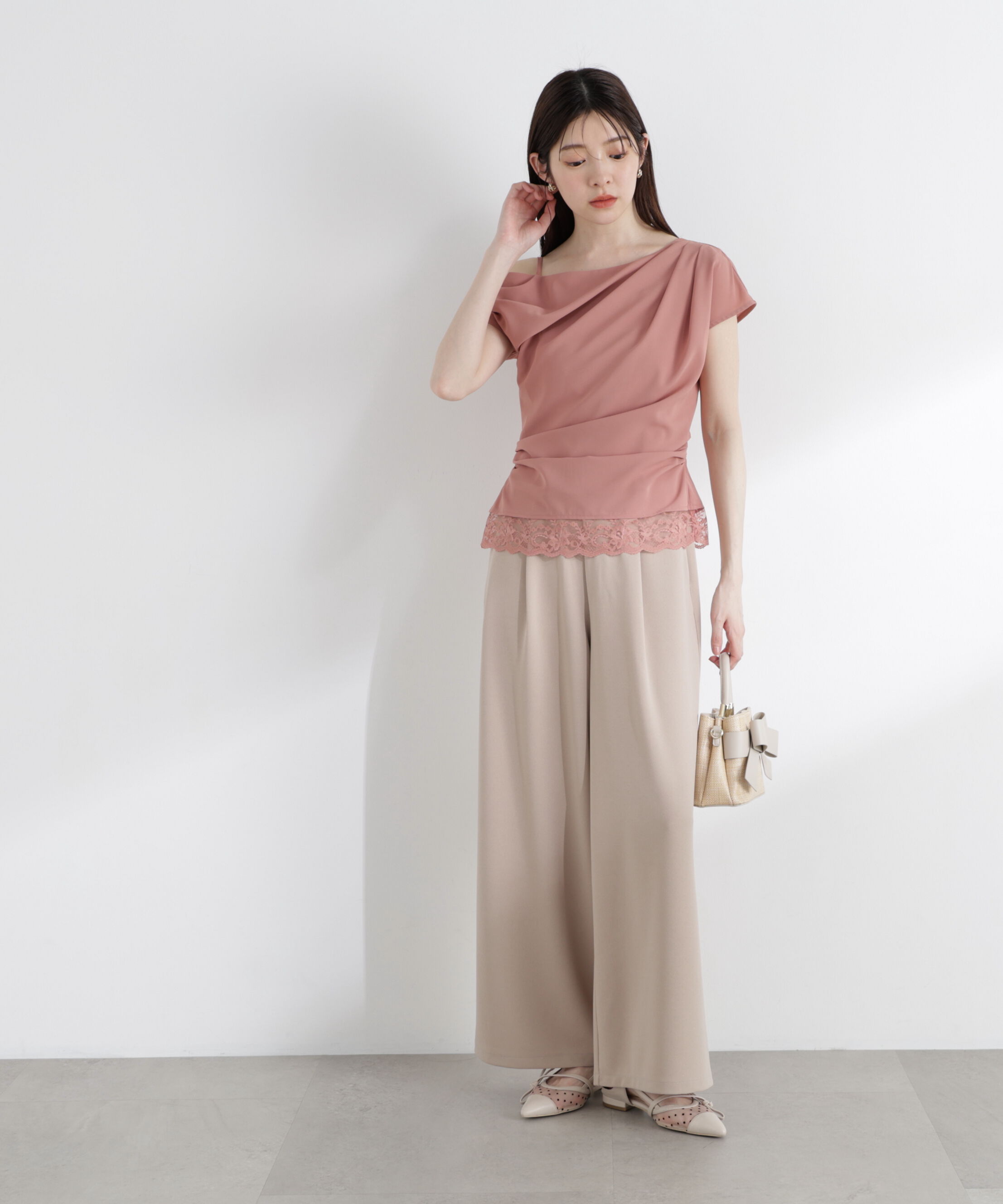 PROPORTION BODY DRESSING「〈a/mie〉カットジョーゼットイージーパンツ」|その他|