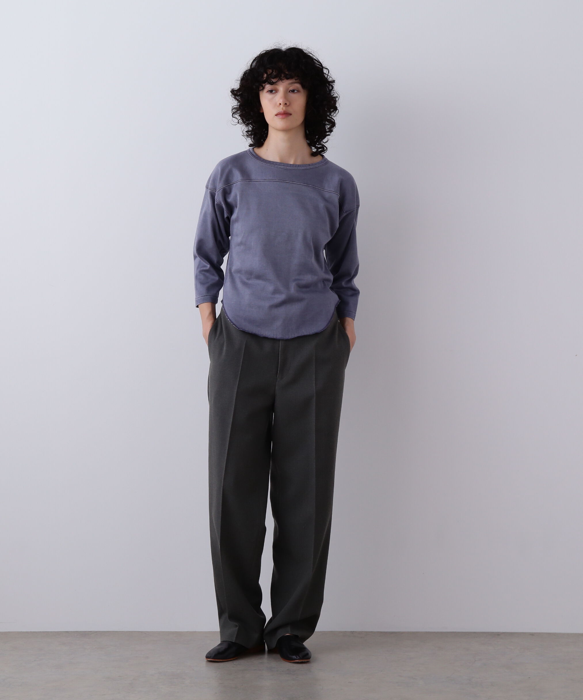 YLEVE 「YLEVE / COTTON RAYON PIGMENT DYE FOOTBALL PULLOVER」|Tシャツ・カットソー|
