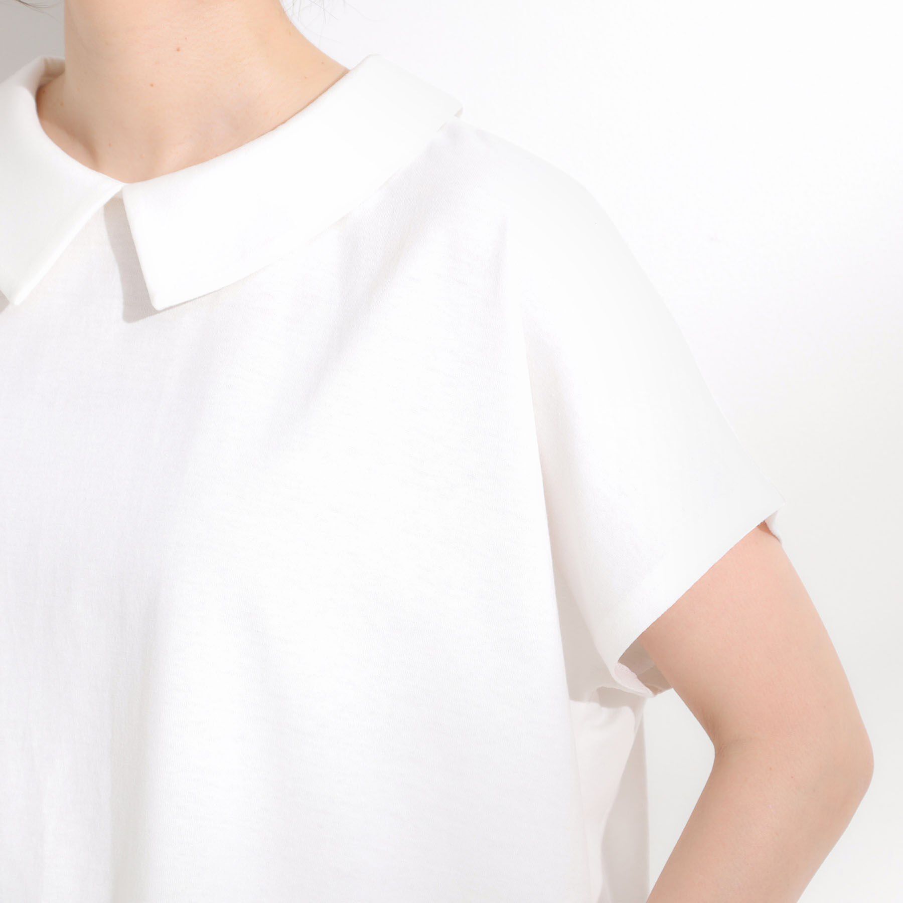 SHOO･LA･RUE「【S-LL】こだわりの襟バランスが大人かわいい ボックスシルエットトップス」|Tシャツ・カットソー|