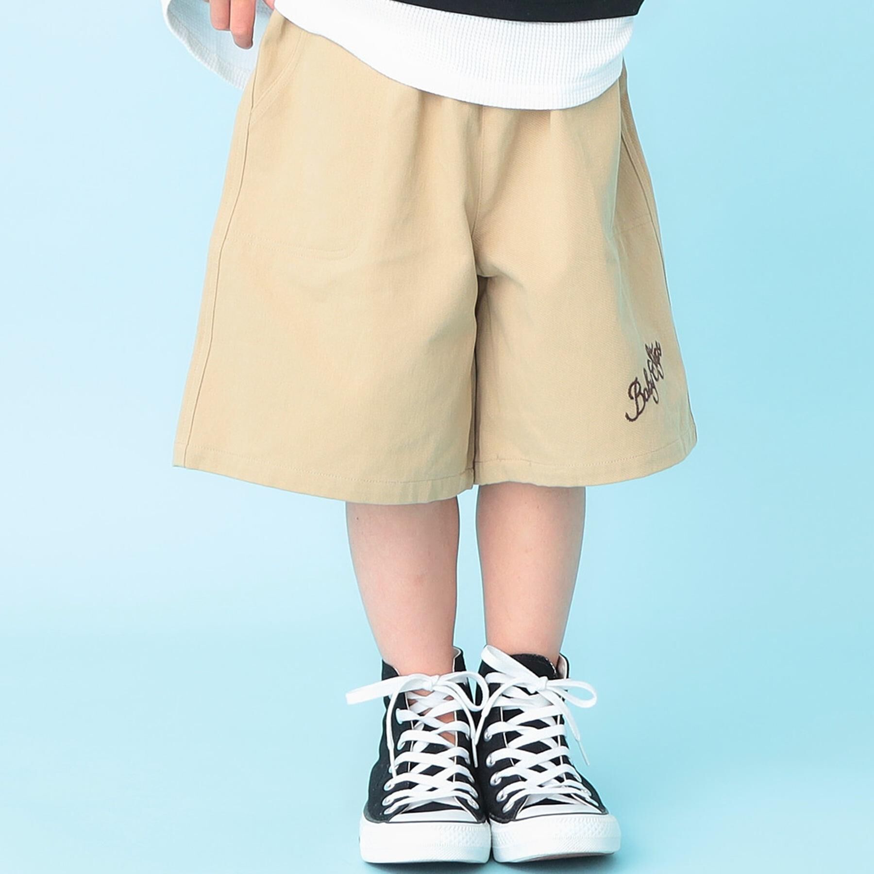 SHOO･LA･RUE「【100-150cm】チェーンステッチハーフパンツ」|その他|