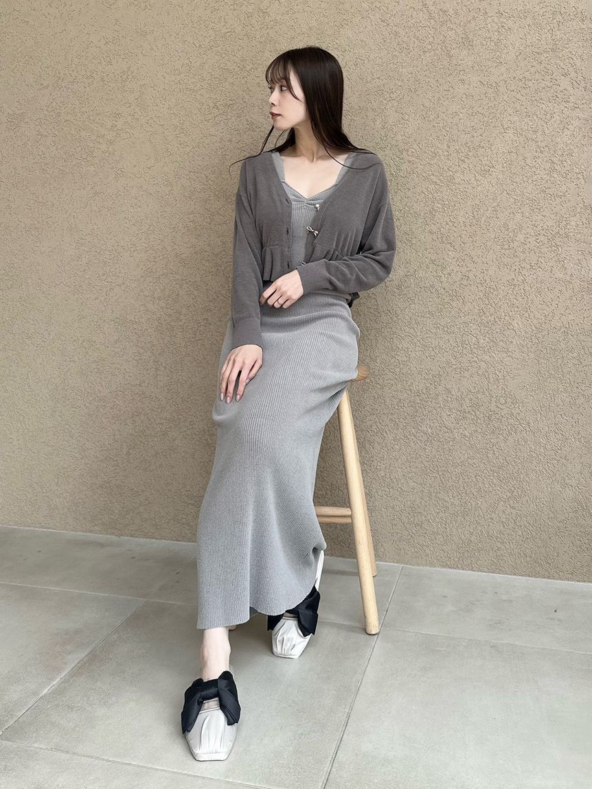 SNIDEL HOME「【quup(R)】ニットカップインタンクワンピース」|ルームウェア|