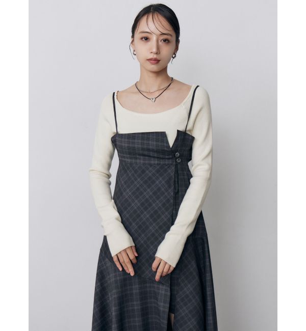 MURUA「2WAYスリットキャミワンピース」|ワンピース|
