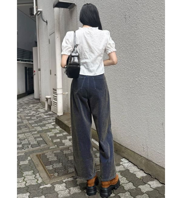 MURUA「ウエストギャザースクエアブラウス」|シャツ・ブラウス|