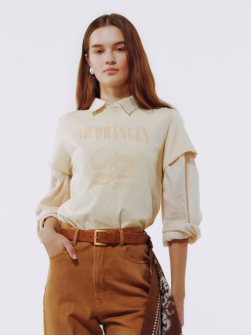 Mila Owen「モチーフグラフィックＴシャツ」|Tシャツ・カットソー|BEG