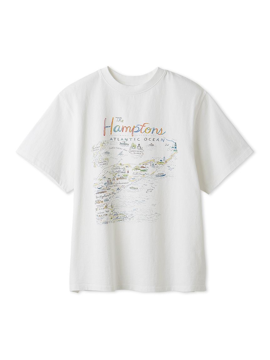 Mila Owen「MapPatternグラフィックＴシャツ」|Tシャツ・カットソー|WHT