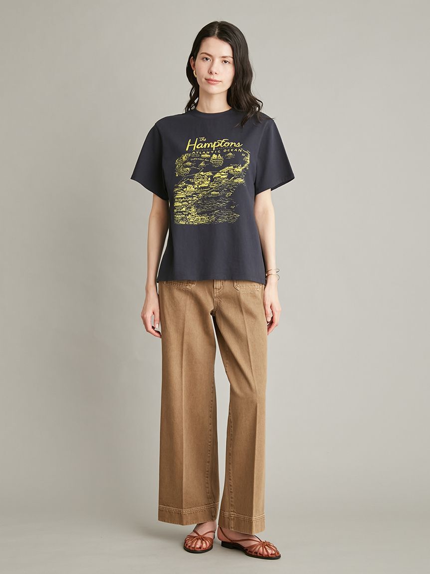 Mila Owen「MapPatternグラフィックＴシャツ」|Tシャツ・カットソー|