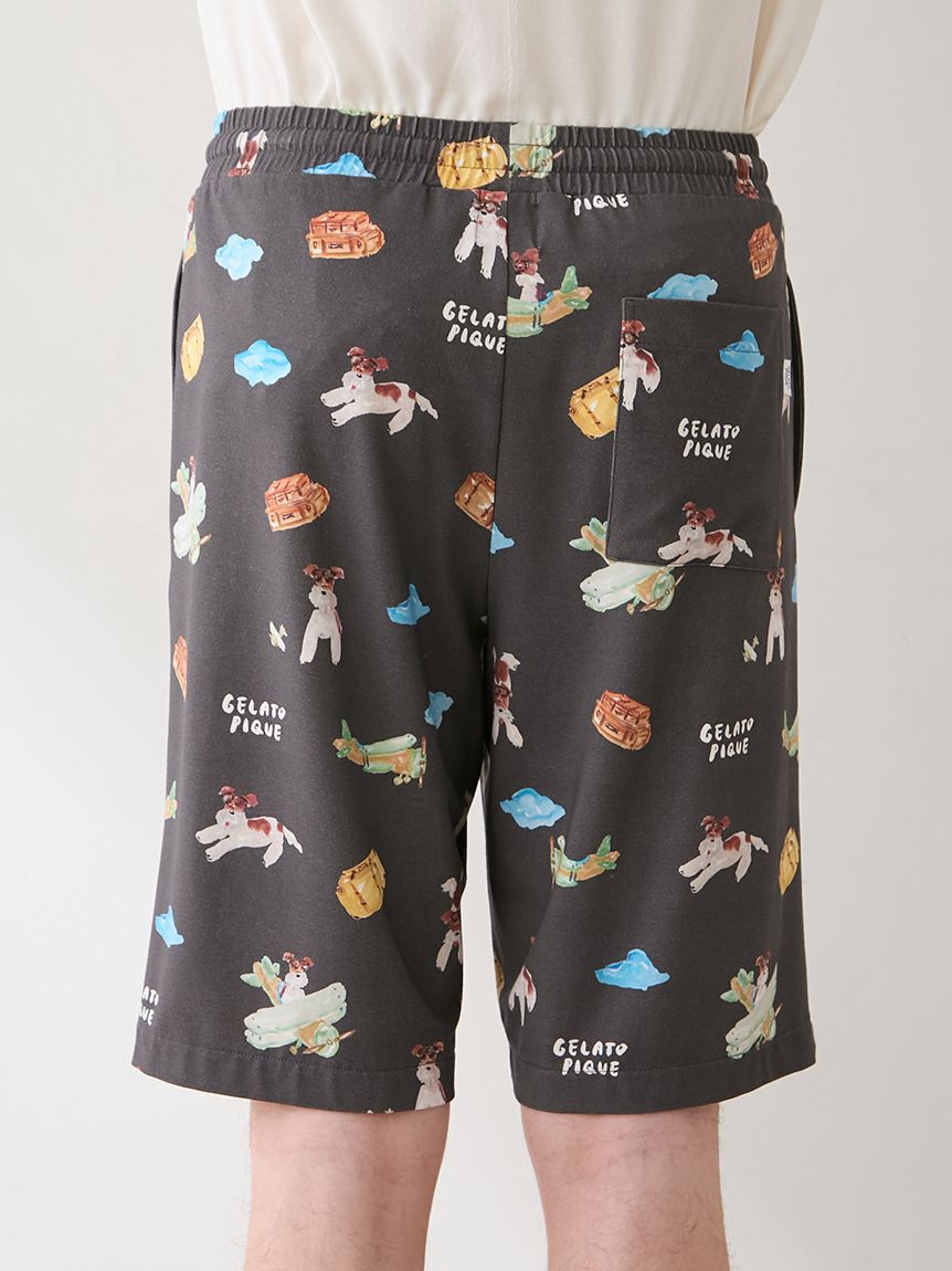 GELATO PIQUE HOMME「【ヒラノトシユキ】【HOMME】【接触冷感】PLANEDOG柄プリントハーフパンツ」|その他|