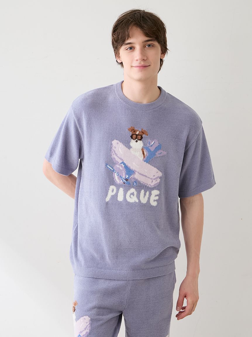 GELATO PIQUE HOMME「【ヒラノトシユキ】【HOMME】エアリーモコPLANEDOGジャガードプルオーバー」|プルオーバー|