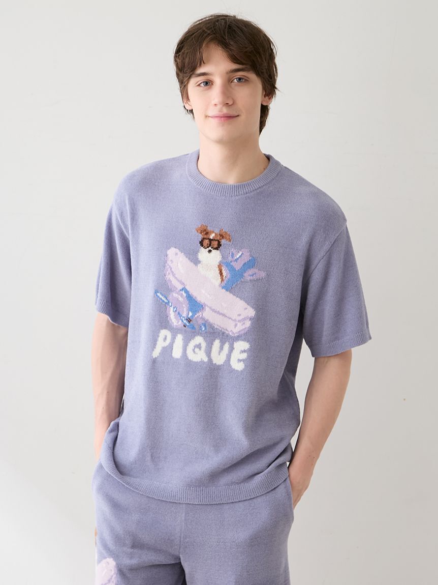 GELATO PIQUE HOMME「【ヒラノトシユキ】【HOMME】エアリーモコPLANEDOGジャガードプルオーバー」|プルオーバー|