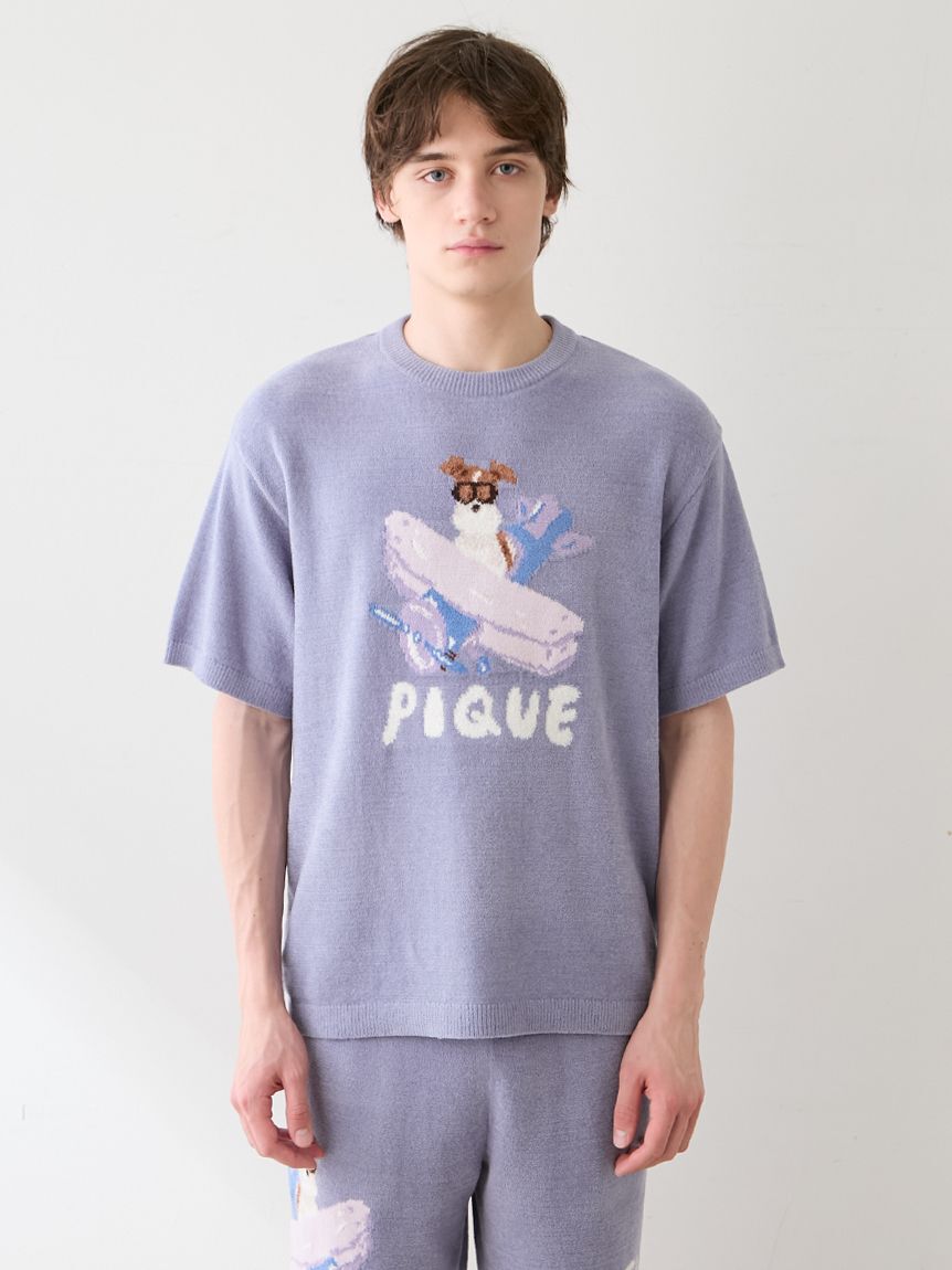 GELATO PIQUE HOMME「【ヒラノトシユキ】【HOMME】エアリーモコPLANEDOGジャガードプルオーバー」|プルオーバー|