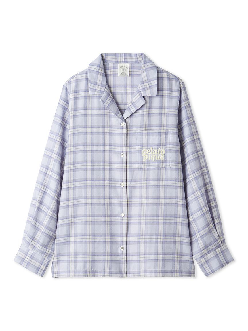 gelato pique「チェック柄シャツ」|ルームウェア|