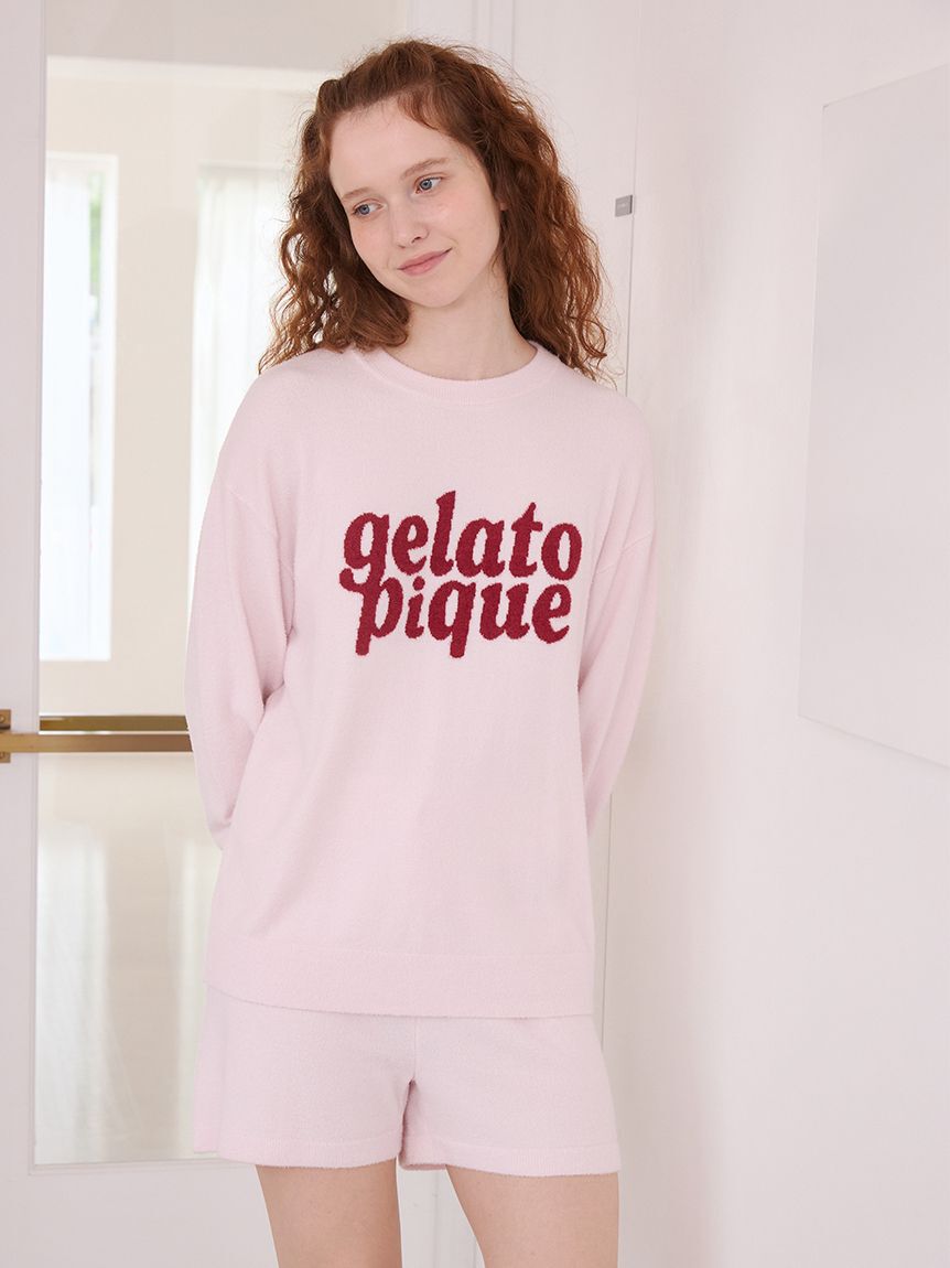 gelato pique「スムーズィーロゴジャガード長袖プルオーバー」|ルームウェア|