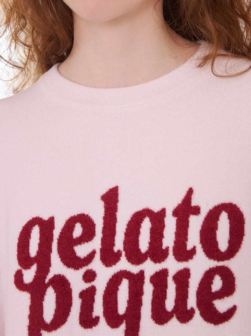 gelato pique「スムーズィーロゴジャガード長袖プルオーバー」|ルームウェア|