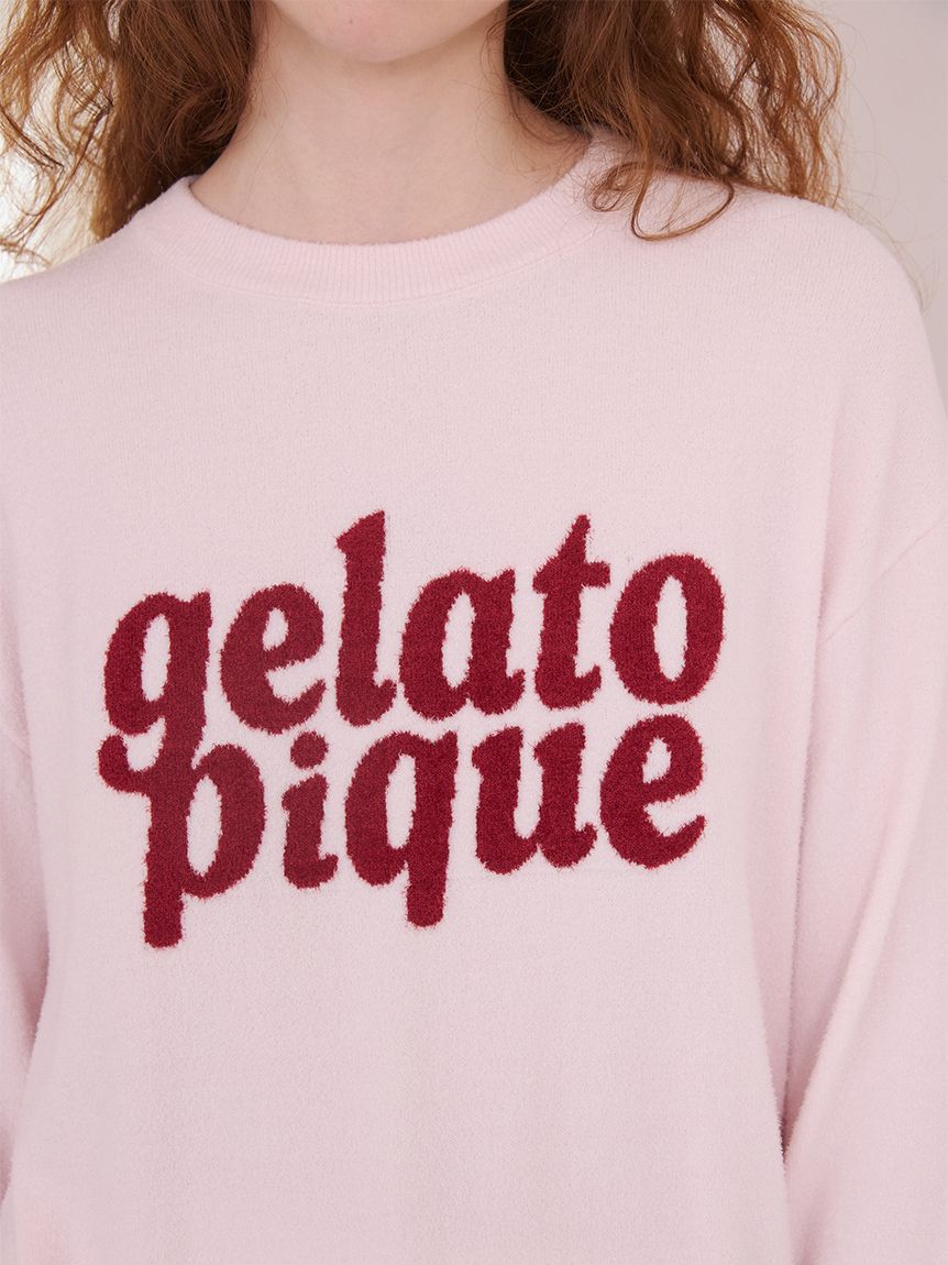 gelato pique「スムーズィーロゴジャガード長袖プルオーバー」|ルームウェア|