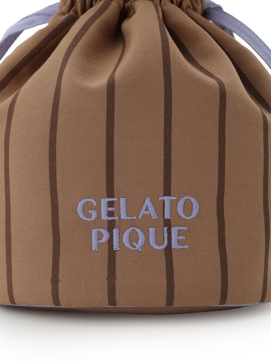 gelato pique「バイカラー巾着」|ポーチ|