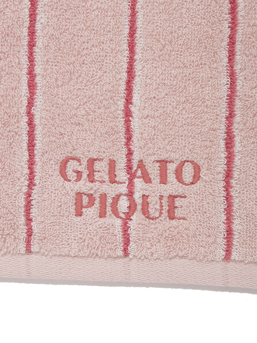gelato pique「ストライプフェイスタオル」|タオル|