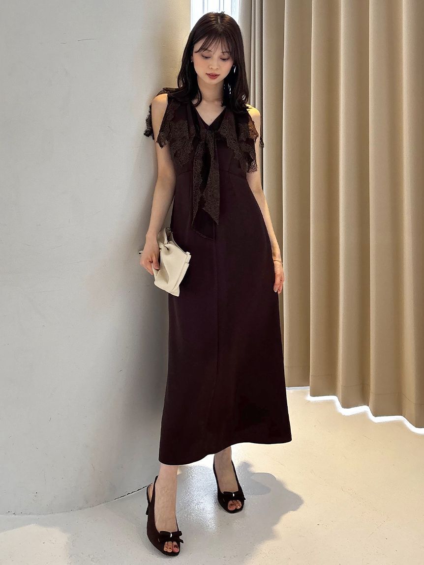 SNIDEL「ヘムレースフリルカラーワンピース」|ワンピース|DBRW