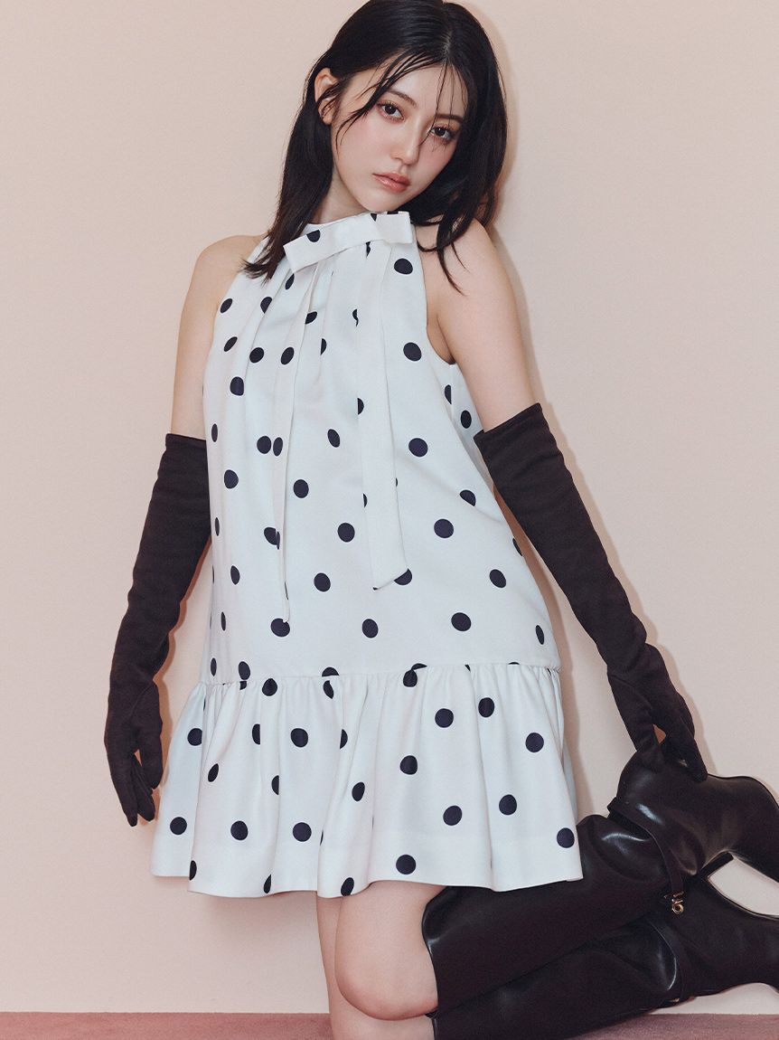 SNIDEL「サテンリボンミニワンピース」|ワンピース|DOT