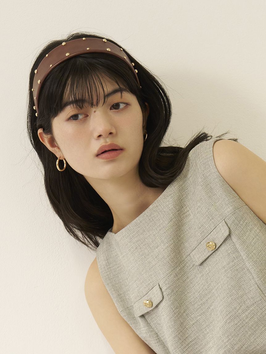 LILY BROWN「スタッズカチューシャ」|ヘアバンド|