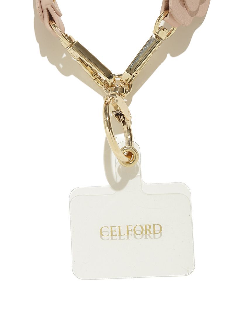 CELFORD「【リュタン】ビジュースタッズフラワー2WAYスマホストラップ」|キーケース|