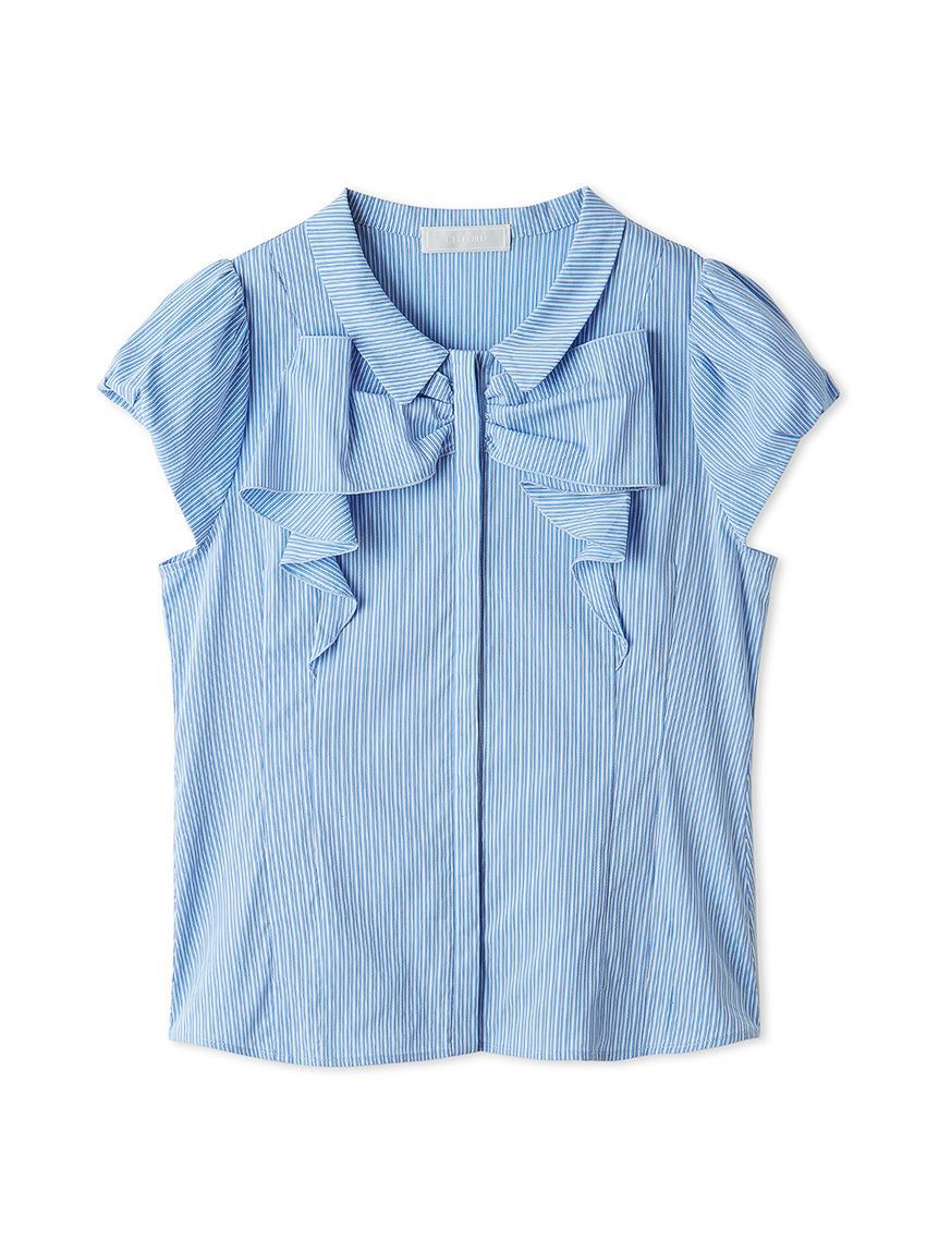 CELFORD「フロントリボンパフスリーブブラウス」|シャツ・ブラウス|STRIPE