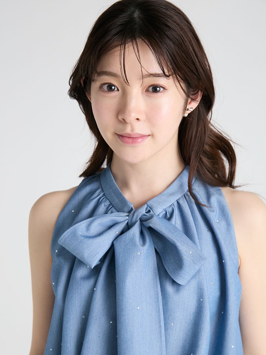 CELFORD「ホットフィットヘムバルーンボウタイブラウス」|シャツ・ブラウス|