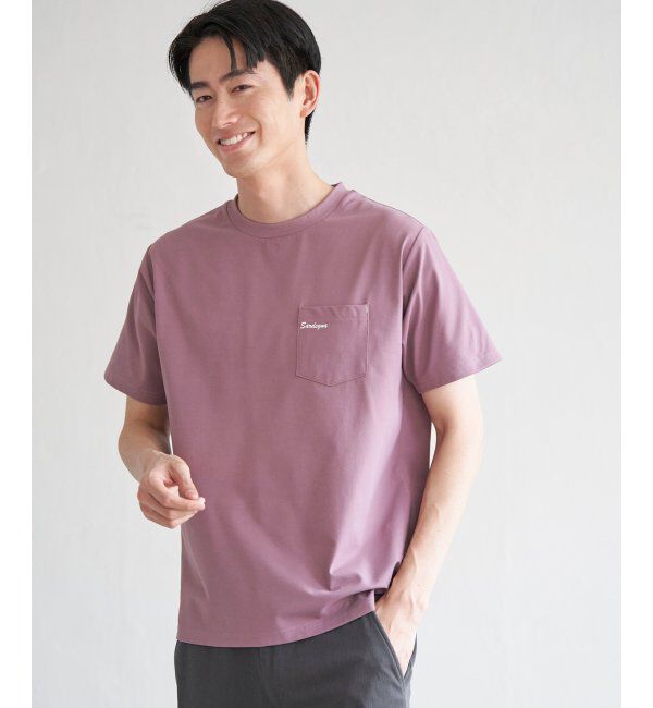 ikka「速乾COOLポケットプリントTシャツ」|Tシャツ・カットソー|