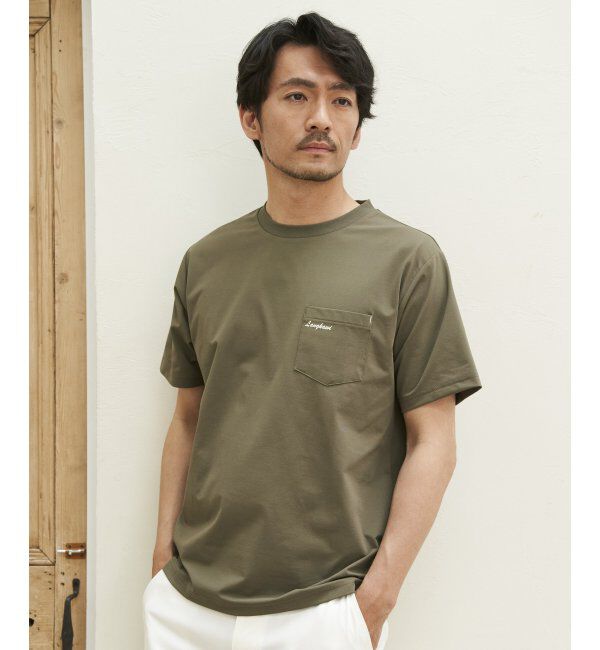 ikka「速乾COOLポケットプリントTシャツ」|Tシャツ・カットソー|カーキ