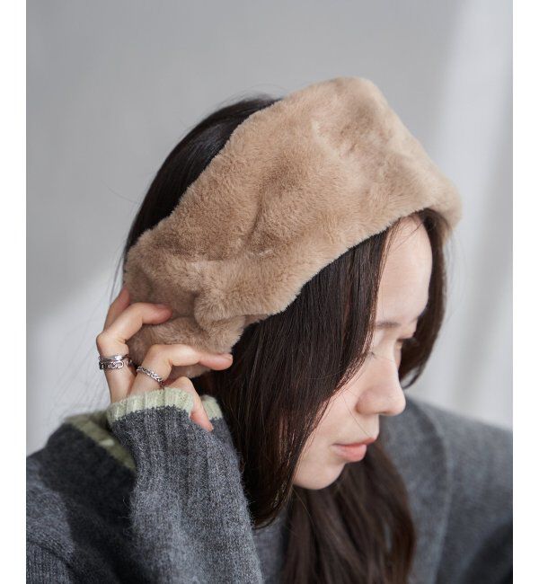 VENCE share style「ファーカチューシャイヤマフ」|その他|ベージュ