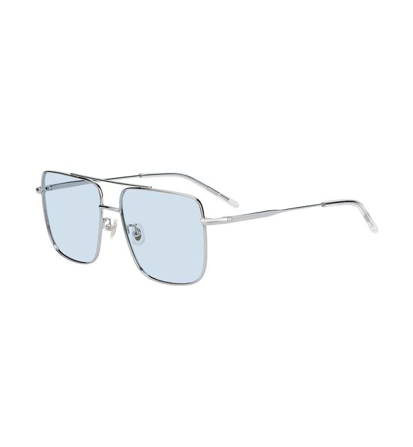  「SUNCUTGlasses/UV100%CUT ウェリントン型 サングラス | メタルフレーム カラーレンズ  紫外線対策」|サングラス|