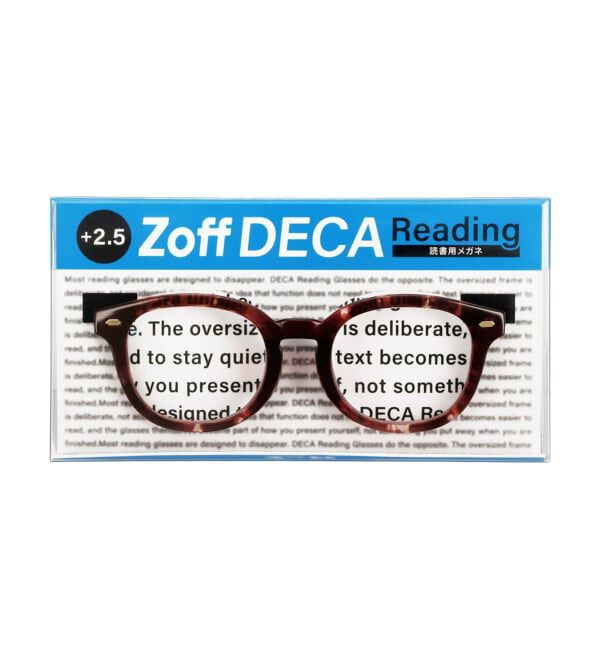  「ウェリントン型 老眼鏡 | 老眼 シニアグラス 軽量 Zoff DECA Reading」|メガネ|