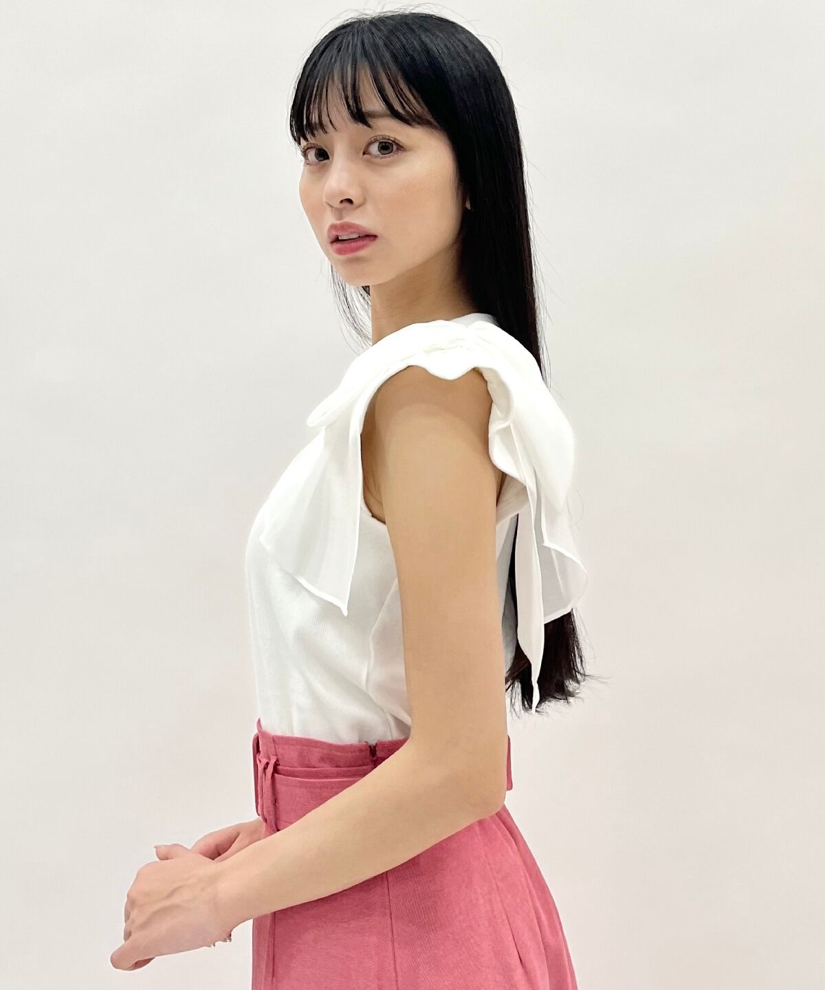 WILLSELECTION「ショルダーリボンカットトップス」|Tシャツ・カットソー|