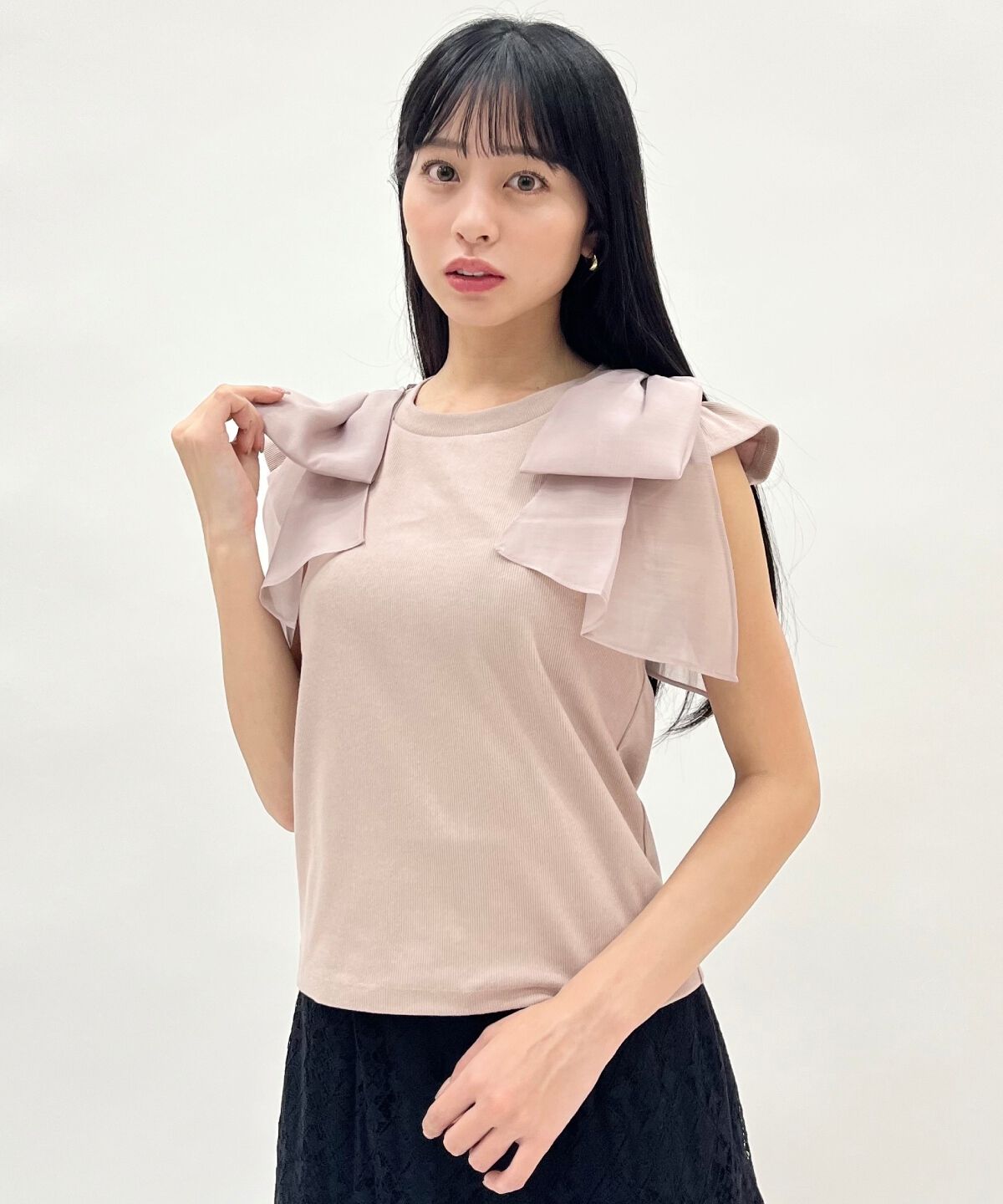 WILLSELECTION「ショルダーリボンカットトップス」|Tシャツ・カットソー|