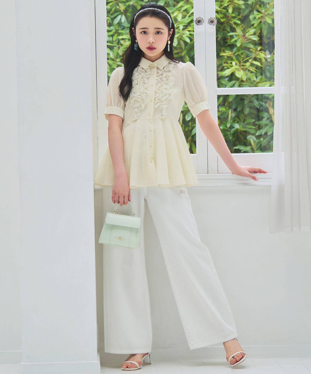 WILLSELECTION「フリルディティールペプラムブラウス」|シャツ・ブラウス|