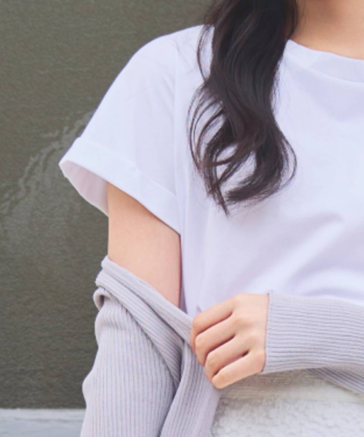 WILLSELECTION「ロゴ刺繍ターンバックスリーブTシャツ」|Tシャツ・カットソー|