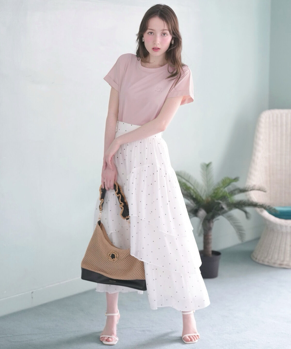 WILLSELECTION「ロゴ刺繍ターンバックスリーブTシャツ」|Tシャツ・カットソー|