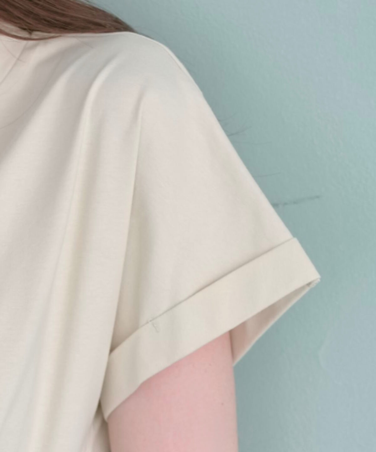 WILLSELECTION「ロゴ刺繍ターンバックスリーブTシャツ」|Tシャツ・カットソー|