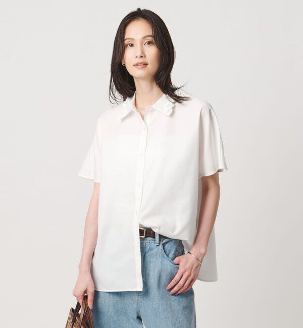 UNITED ARROWS「ミニフリル シャツ」|シャツ・ブラウス|