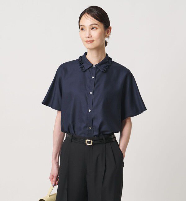 UNITED ARROWS「ミニフリル シャツ」|シャツ・ブラウス|
