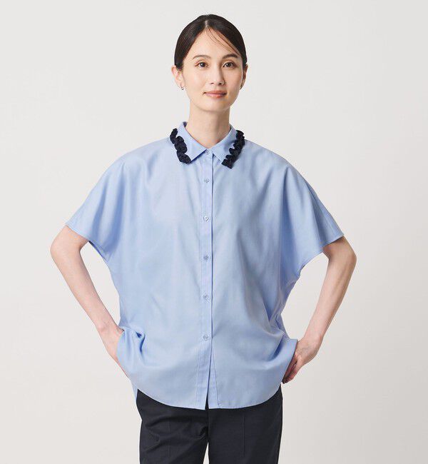 UNITED ARROWS「ミニフリル シャツ」|シャツ・ブラウス|