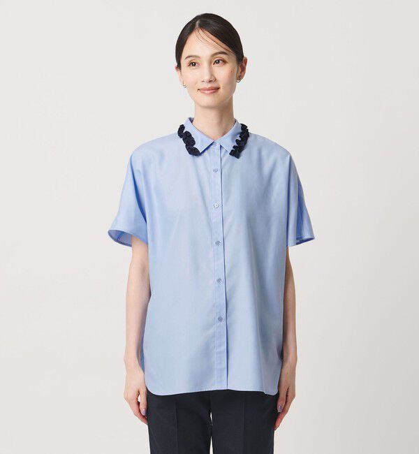 UNITED ARROWS「ミニフリル シャツ」|シャツ・ブラウス|
