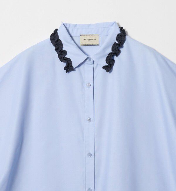 UNITED ARROWS「ミニフリル シャツ」|シャツ・ブラウス|