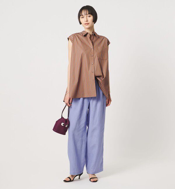 UNITED ARROWS「バックフレア フレンチスリーブ シャツ」|シャツ・ブラウス|