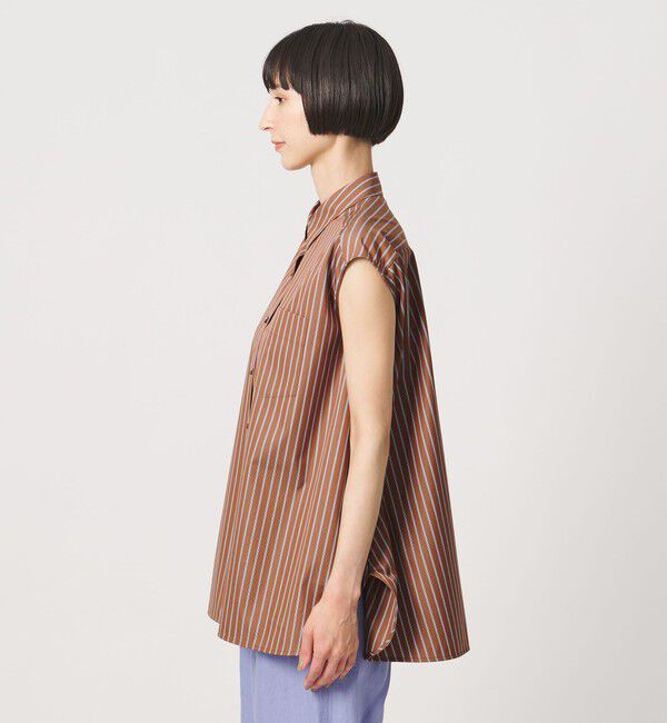 UNITED ARROWS「バックフレア フレンチスリーブ シャツ」|シャツ・ブラウス|