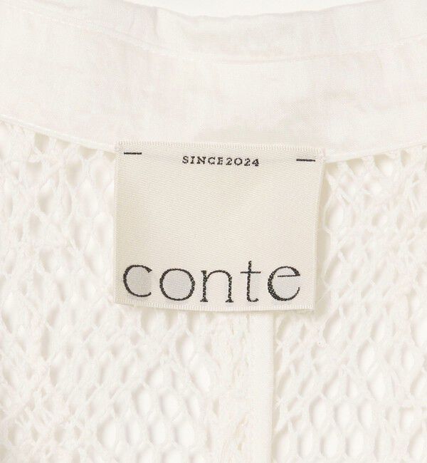 conte「＜conte＞メッシュ スキッパー プルオーバーシャツ」|シャツ・ブラウス|