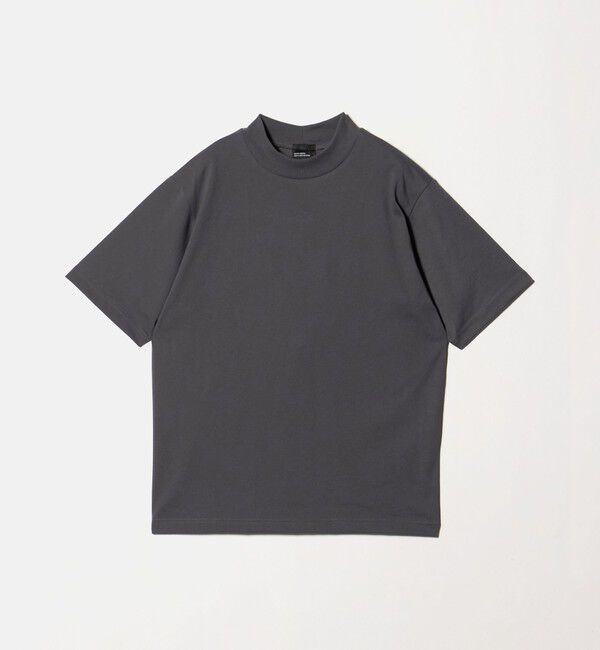 UNITED ARROWS green label relaxing「【WEB限定】JUST fit デイリー モック 半袖 Ｔシャツ カットソー -吸水速乾・抗菌-」|Tシャツ・カットソー|DK.GRAY