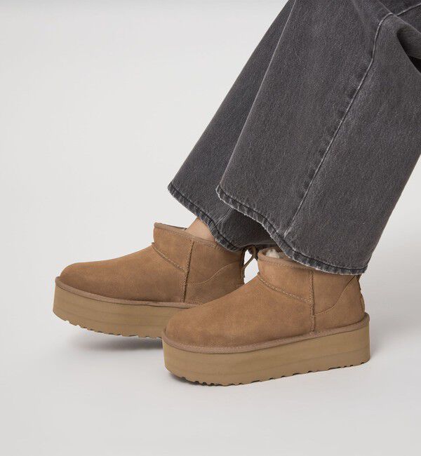 UNITED ARROWS green label relaxing「＜UGG＞クラシック ウルトラ ミニ プラットフォーム / Classic Ultra Mini Platform」|ロングブーツ|